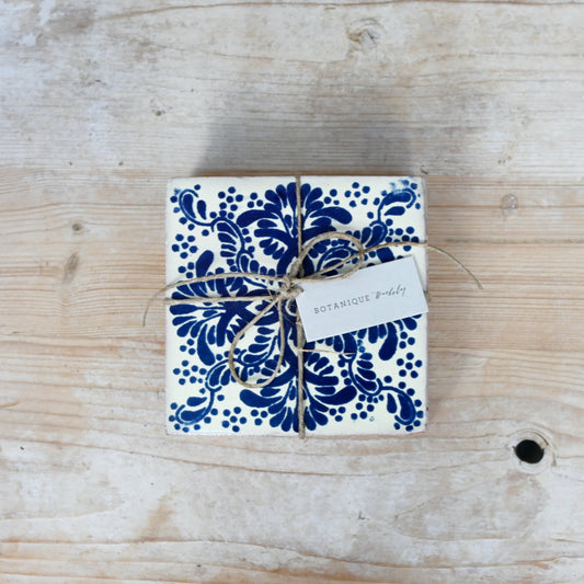 Set of 4 Mexican Style Coasters | 9 Designs Available
