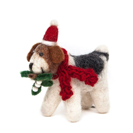 Felt Animal Christmas Tree Decoration | Fox Terrier
