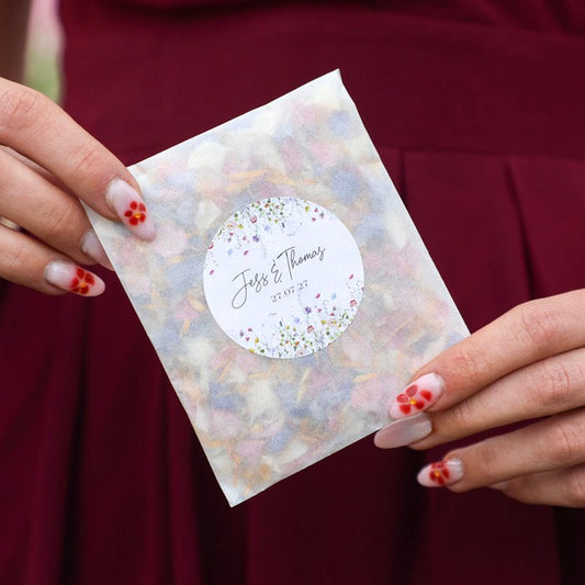 Wild Meadow Personalised Confetti Sachet