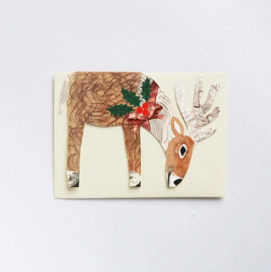 Die Cut Reindeer Card