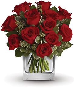 Long Stem 12 Red Roses Gift Bag